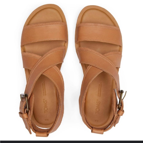 Toms Shoes - Toms Tan Leather Sidney Sandal